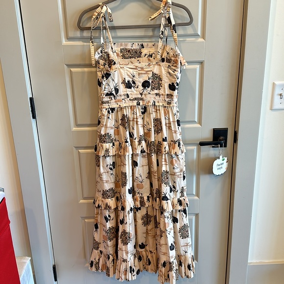 Ulla Johnson Lune Floral Poplin Midi Dress NWOT - Picture 13 of 16